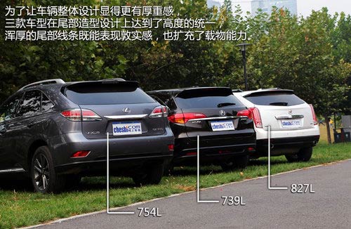 抉擇之X計劃 SRX/RDX/RX豪華SUV全面對比