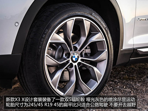 增加設(shè)計套裝/后輪驅(qū)動 新款寶馬X3解析