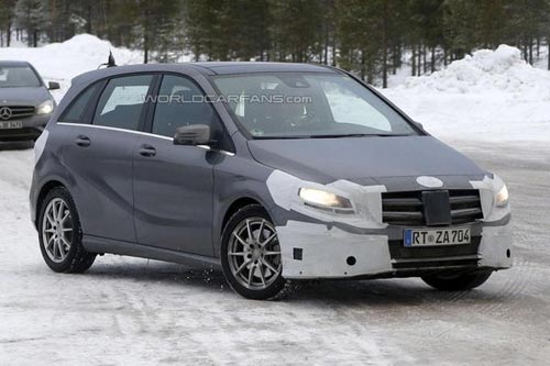 新款奔馳B級諜照