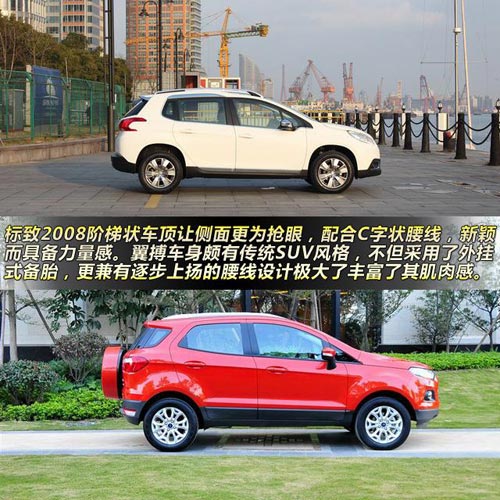 標致2008對比福特翼搏 10萬元小型SUV大比拼