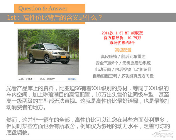不可否認(rèn)的性價比 測試比亞迪S6 1.5T